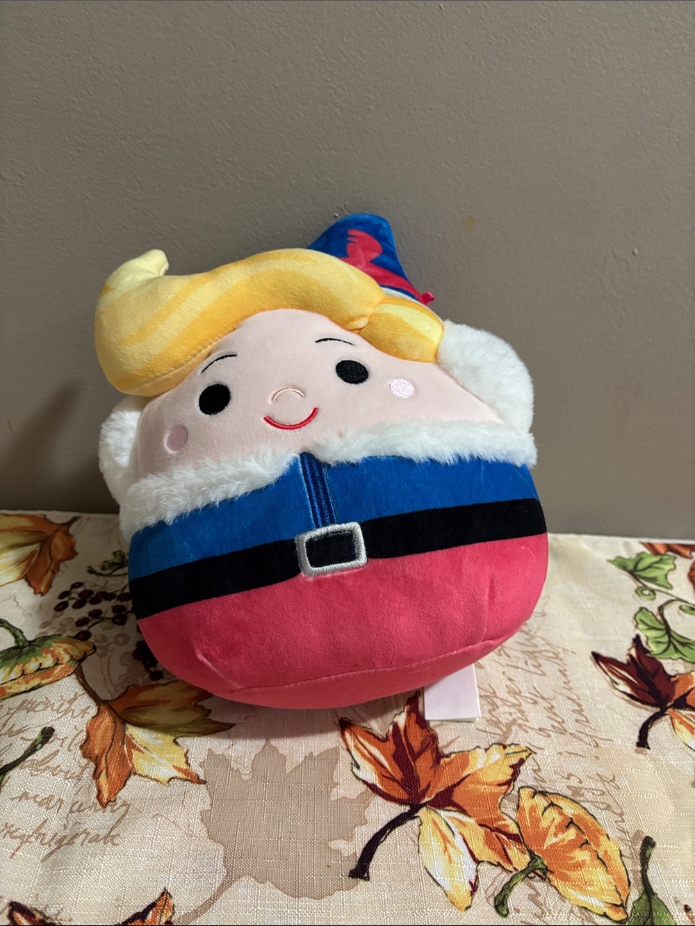 Plush Elf Doll - Blue, Pink, Yellow